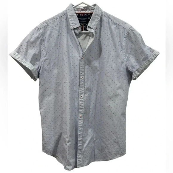 Denim & Flower slim fit button down casual shirt - Picture 1 of 6